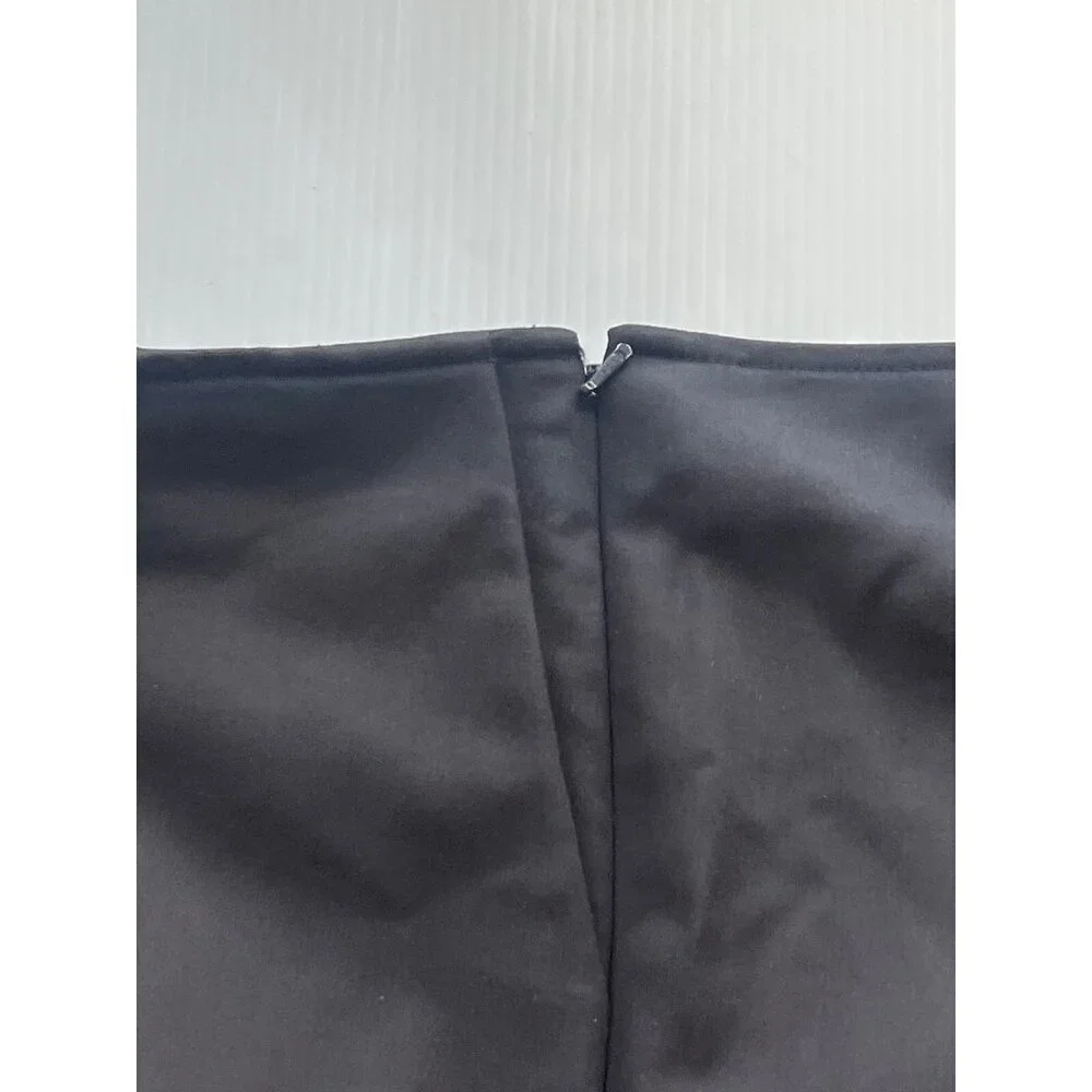 Emerson Rose Women's Black Knit Twill Woven Ankle Slim Pants Trousers Size 4 - Picture 4 of 14